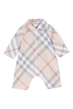 beige cotton romper BURBERRY KIDS | 8092758A2205